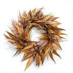 Couronne d'eucalyptus et baies d'automne, 45 cm, décoration murale ou porte, intérieur/extérieur