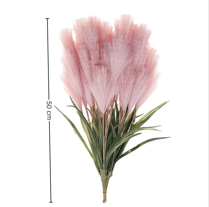 Tige artificielle Pampas 50 cm, décoration élégante pour mariage, maison, extérieur, couleur naturelle