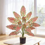 Plante artificielle Alocasia (faux bambou chanceux), 60 cm, décoration intérieure style nordique, pour mariage, bureau et hôtels