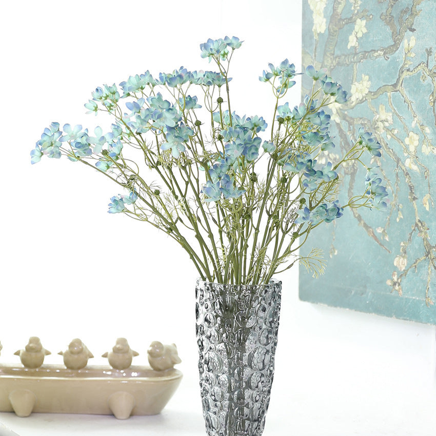 Fleurs artificielles Delphinium, bouquet de 55 cm, décoration intérieure, mariage, événements