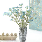 Fleurs artificielles Delphinium, bouquet de 55 cm, décoration intérieure, mariage, événements