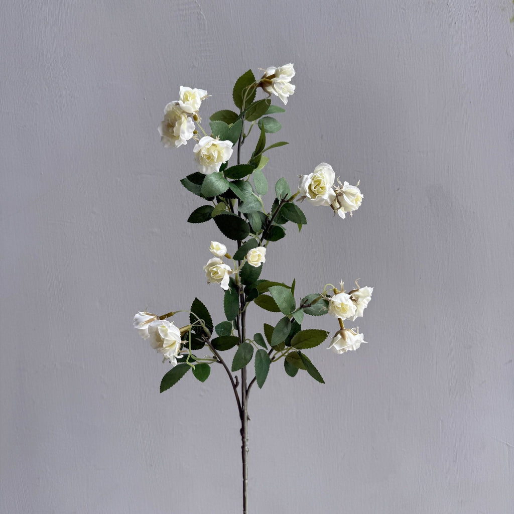 Bouquet de roses miniatures artificielles en soie, 18 fleurs, 64 cm, décoration élégante salon table mariage