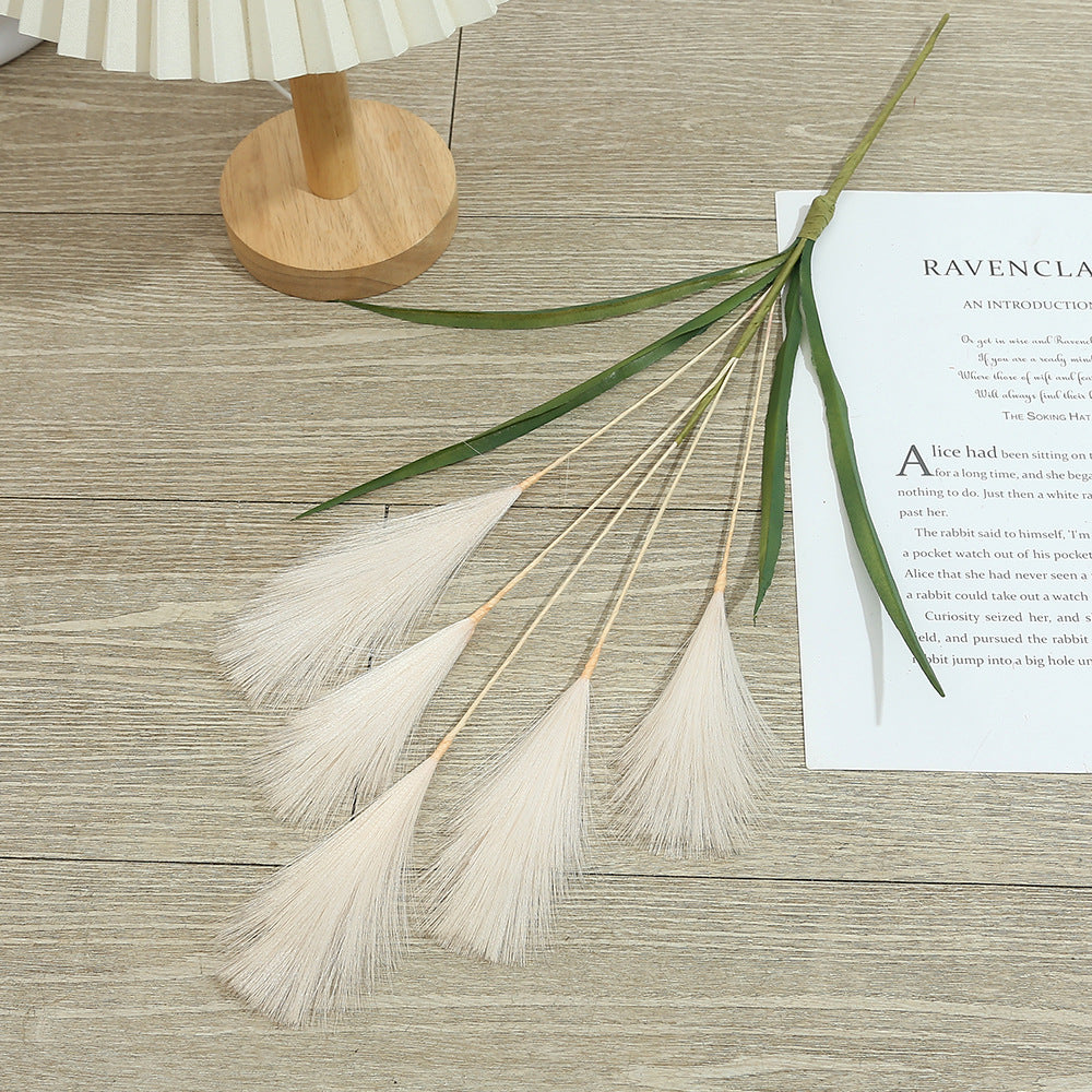 Tige artificielle Pampas 50 cm, décoration élégante pour mariage, maison, extérieur, couleur naturelle