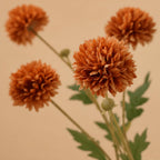Bouquet de 4 fleurs artificielles en soie polyester, pissenlit et chrysanthème, 55 cm, décoration intérieure et extérieure