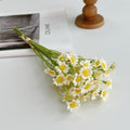 Fleurs Artificielles Marguerites en Soie, Bouquet de 6, 26 cm, Décoration Intérieure, Style Champêtre Provençal