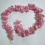 Guirlande de glycine artificielle en tissu soyeux, 150 cm de long, 168 fleurs, pour mariage, décoration intérieure et extérieure