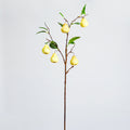 Branche décorative en mousse avec poires en faux fruits, 98 cm, décoration d'intérieur élégante, pour maison, hôtel ou mariage