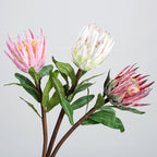 Fleur artificielle unique Protea rose glacé, longueur 56 cm, décoration intérieure, mariage, événements