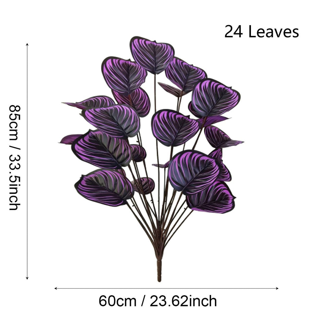 Bouquet de violettes artificielles haut de 85 cm, 24 fleurs - Décoration intérieure élégante, mariage, événements