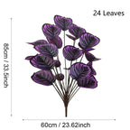 Bouquet de violettes artificielles haut de 85 cm, 24 fleurs - Décoration intérieure élégante, mariage, événements