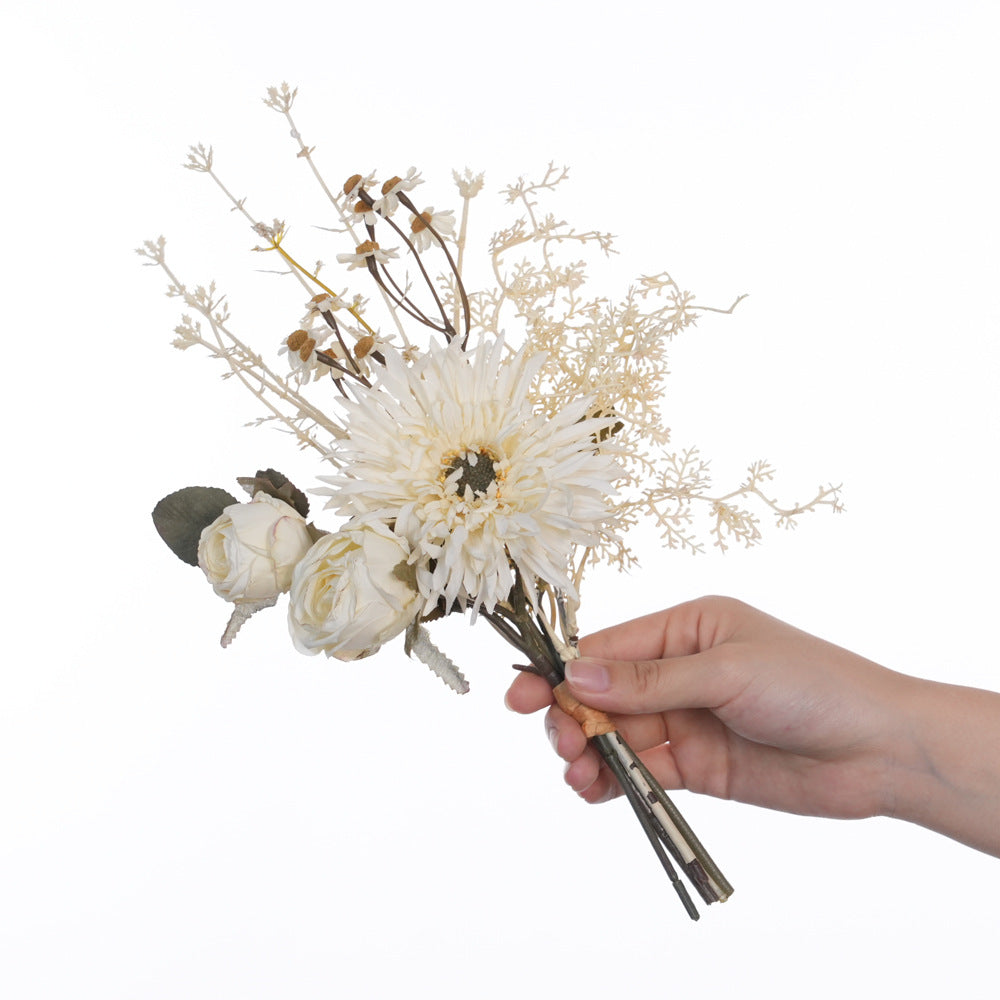 Bouquet de Pivoines en Soie Artificielle, 32 cm, 3 Fleurs, Décoration Intérieure