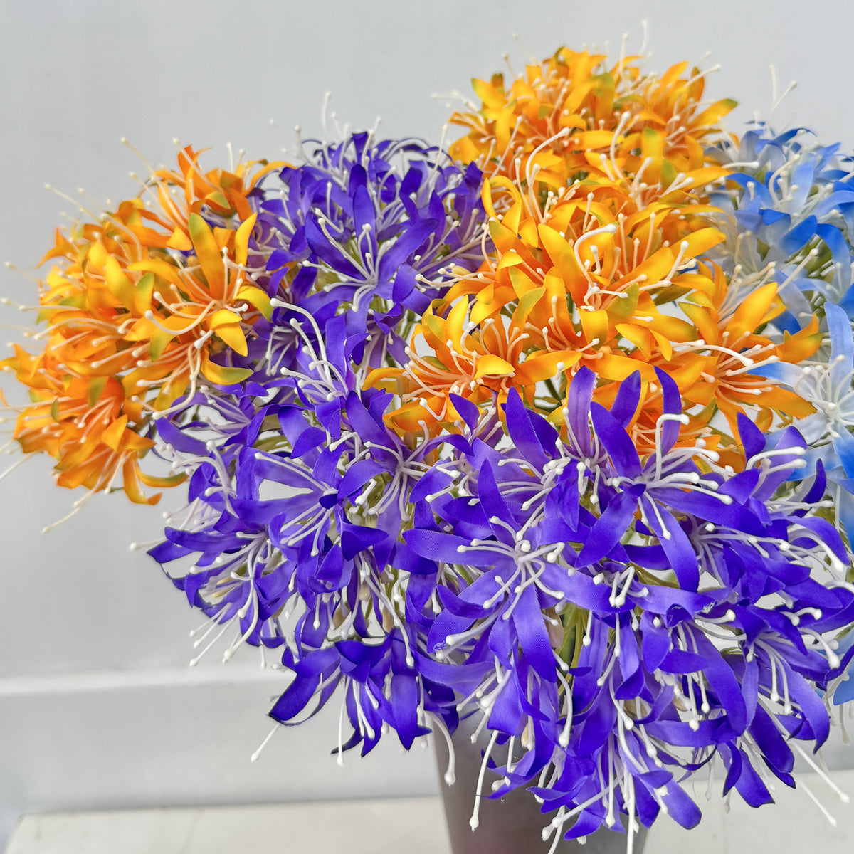 Fleurs artificielles Lys des Enfers, bouquet de 66 cm, décoration vintage pour mariage ou intérieur