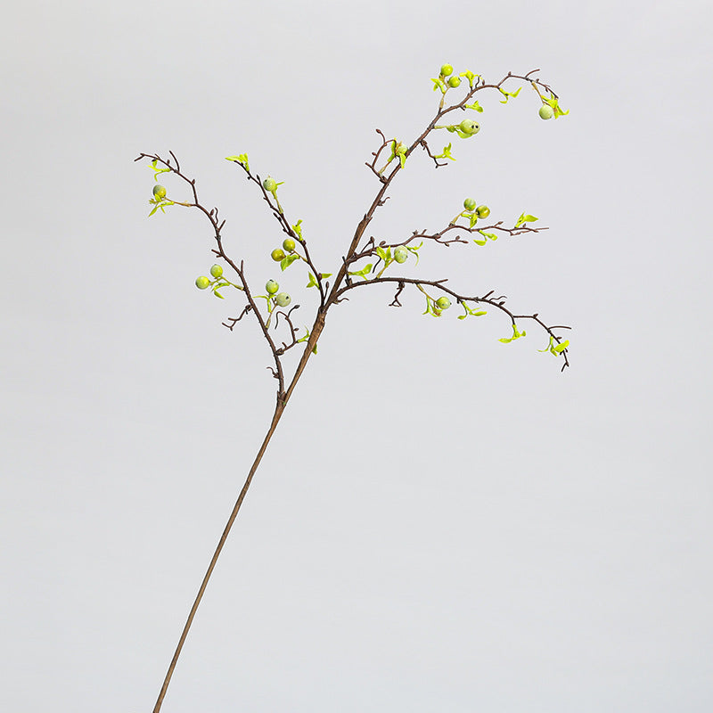 Branche artificielle de baies décoratives, 100 cm, 17 fruits, pour mariage, intérieur, vitrine