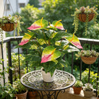 Plante artificielle Anthurium rouge, 57 cm, idéale pour décoration intérieure, mariages et espaces commerciaux