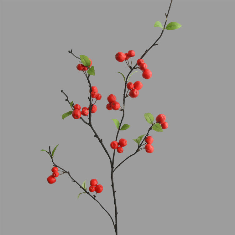 Fausse branche de pommes décoratives, 36 fruits, 105 cm, tissu soie artificielle, décoration intérieure élégante