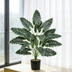 Plante Artificielle Alocasia, Décoration d'Intérieur et d'Extérieur, 60 cm, Style Scandinave