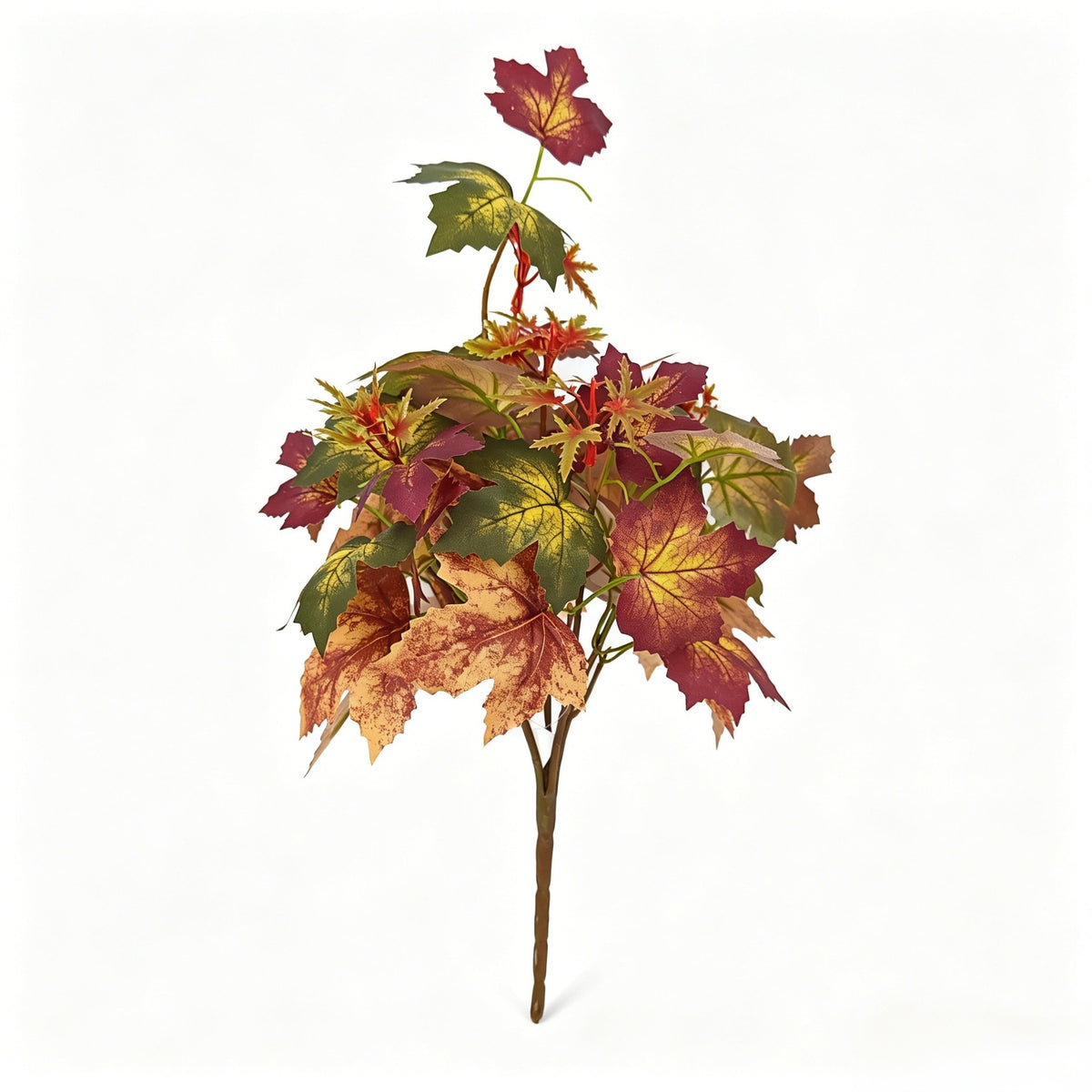 Bouquet de feuilles d'érable artificielles, 47 cm, décor d'automne pour intérieur