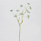 Branche de baies artificielles, 9 baies rouges et houx, décoration intérieure élégante, 70 cm