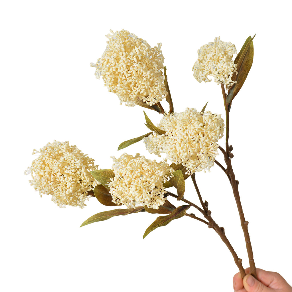 Tige unique d'arum antique en plastique, 3 fleurs, 58 cm, décoration int/ext pour mariage, commerce, maison