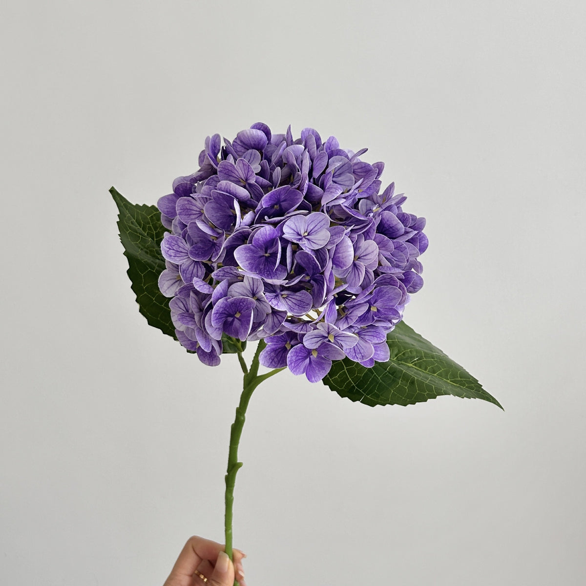 Fleur artificielle d'hortensia, tige unique avec 176 fleurs, 51 cm, tissu polyester, décoration intérieure et extérieure