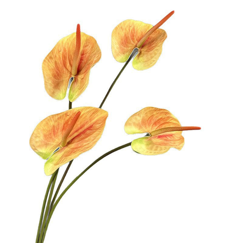 Fleur artificielle d’Anthurium, tige unique, 72 cm de haut, pour mariage, décoration intérieure et espaces commerciaux