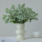 Feuilles artificielles de menthe avec bordure argentée, 47 cm, pour mariages et extérieurs