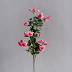 Bouquet de roses miniatures artificielles en soie, 18 fleurs, 64 cm, décoration élégante salon table mariage