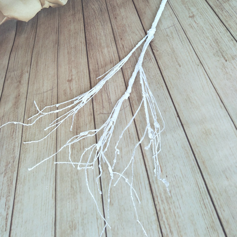 Branche de Corail Artificielle, 100 cm, Une Tige avec 3 Rameaux, Décoration Intérieure, Mariage, Bureau