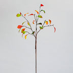 Branche de feuilles de kaki en soie artificielle, longueur 93 cm, décoration intérieure, style campagne