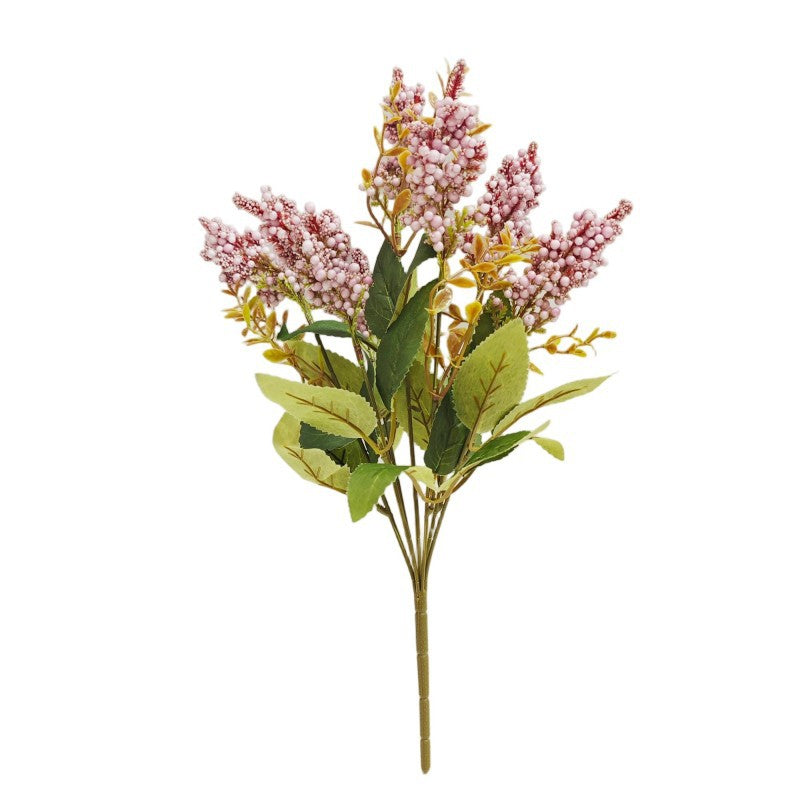 Bouquet de baies sauvages en mousse, 7 têtes, 40 cm, décoration intérieure élégante