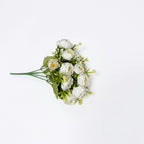 Bouquet de roses artificielles en tissu soyeux, 15 fleurs, 34 cm, décoration intérieure, mariage