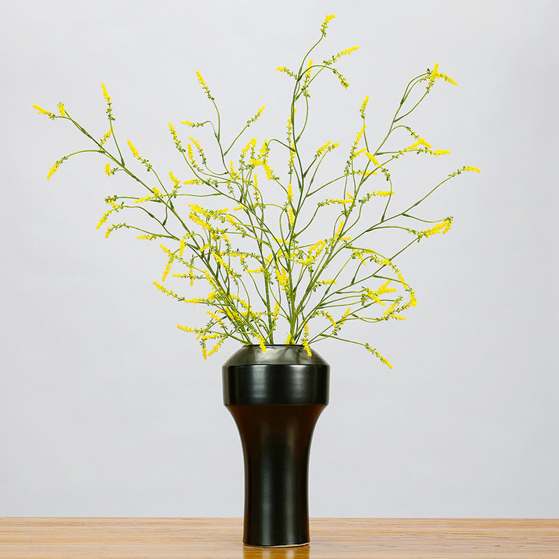 Tige unique de fleur artificielle en plastique, lavande et renouée, 123 cm, décoration intérieure et événementielle
