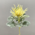 Tige unique d'Eryngium artificiel, 38 cm, en polyester soyeux, idéal pour mariages et décoration intérieure