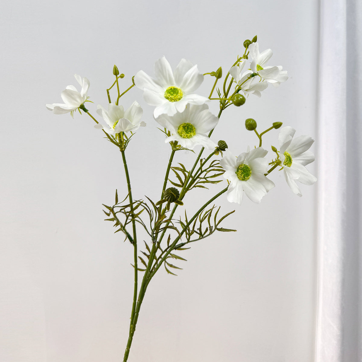 Bouquet de 8 Cosmos en Soie Artificielle, 68 cm - Décoration de Mariage, Maison ou Événement, Style Champêtre et Bohème