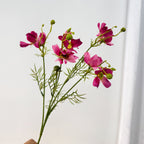 Bouquet de 8 Cosmos en Soie Artificielle, 68 cm - Décoration de Mariage, Maison ou Événement, Style Champêtre et Bohème
