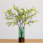 Branche artificielle de carambolier avec fruits, 100 cm, décoration intemporelle pour maison, mariage, commerce