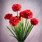 Bouquet de chrysanthèmes globulaires artificiels, 6 têtes, 45 cm, décoration intérieure élégante, mariage, hôtel, bureau