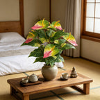 Plante artificielle Anthurium rouge, 57 cm, idéale pour décoration intérieure, mariages et espaces commerciaux
