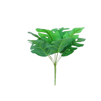 Plante Artificielle 9 Têtes de Monstera, Feuillage Réaliste pour Décoration Intérieure et Extérieure, Mariage, Événements