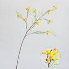 Branche de faux Coriaria avec feuilles et fruits, décoration florale pour intérieur, 98 cm