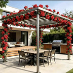Guirlande de Roses Artificielles 45 Têtes, 120 cm, Décoration Élégante pour Mariage, Intérieur et Extérieur, Style Provençal