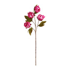 Bouquet de pivoines artificielles en soie, 4 fleurs, 73 cm, décoration élégante pour mariage, intérieur et extérieur
