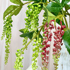 Plante Artificielle en Latex, Tige Unique avec 6 Fruits, 82 cm, Décoration Élégante pour Mariage, Maison ou Espace Commercial