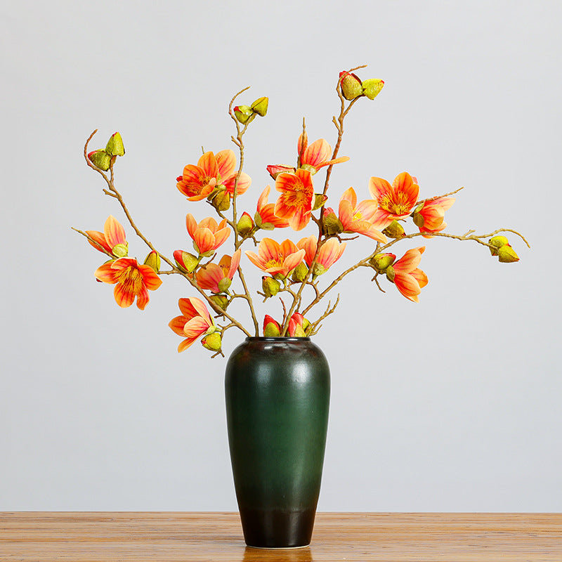 Fleur artificielle de cotonnier, tige unique de 90 cm, 11 têtes, décoration intérieure, style rustique