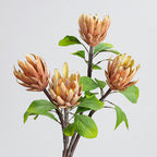 Fleur artificielle haut de gamme Protéa royale d'Afrique du Sud, tige unique de 63 cm, décoration intérieure et mariage