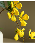 Branche de fleurs de cornouiller artificielles en soie, 85 cm, décoration élégante pour maison, mariage ou boutique, 9 fleurs par tige