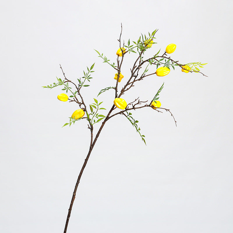 Branche artificielle de carambolier avec fruits, 100 cm, décoration intemporelle pour maison, mariage, commerce