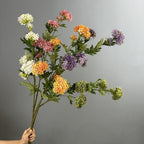 Bouquet de 6 fleurs d'hortensia en plastique, 85 cm, décoration intérieure élégante pour mariage, maison ou bureau
