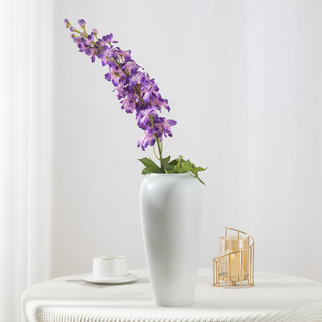 Fleur artificielle Delphinium, 115 cm, style moderne, tissu en polyester, idéal pour mariages et décoration intérieure