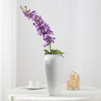 Fleur artificielle Delphinium, 115 cm, style moderne, tissu en polyester, idéal pour mariages et décoration intérieure
